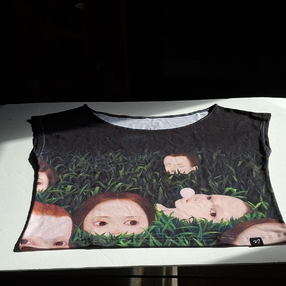 Ladies Graphic Black Shirt